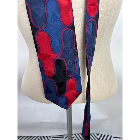 Vintage Halston III Silk Tie Abstract Pattern Vintage - Picture 16 of 16